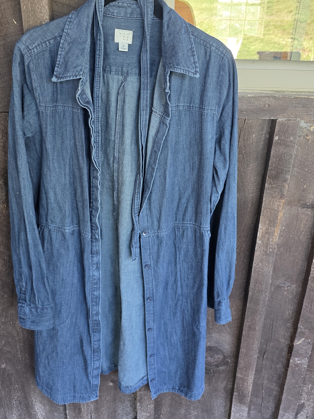 a new day Denim Shirt Dress in Medium Blue
